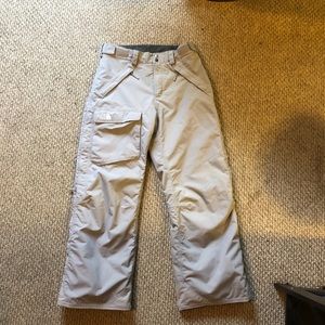 North face grey freedom ski or snowboard pants